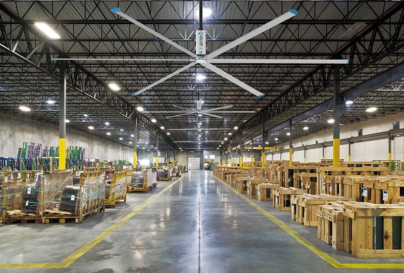 How HVLS Fans Improve Air Circulation In Large Warehouses