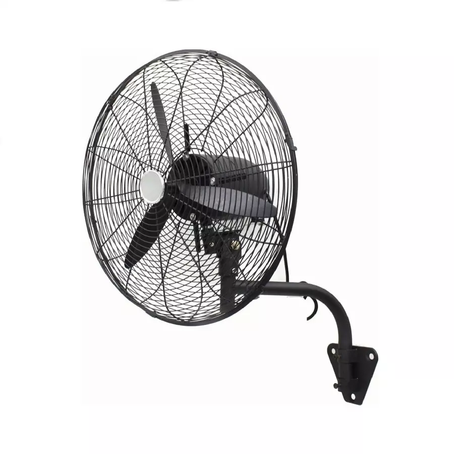 High-speed industrial wall fan for factory airflow management