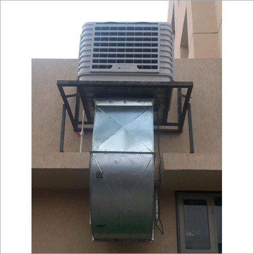 Energy-efficient duct air cooler for manufacturing plant