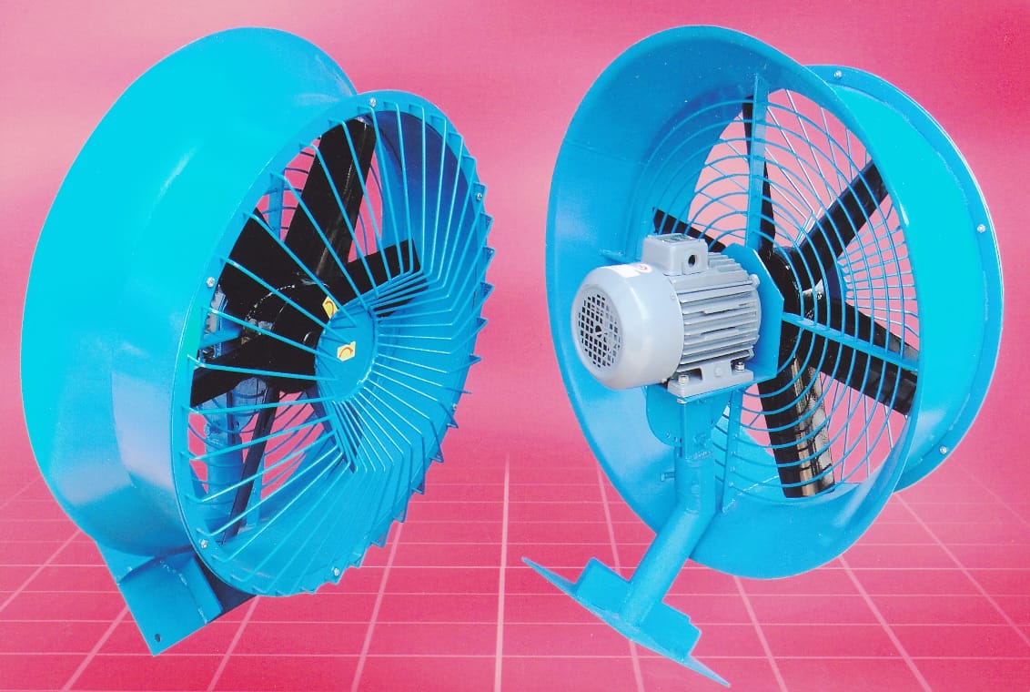 Heavy-duty wall mounted fan for warehouse ventilation and cooling