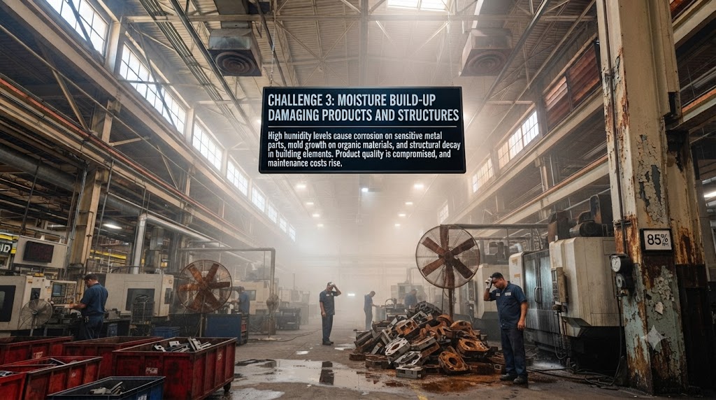 Challenge 3: Moisture Build-Up Damaging Products and Structures