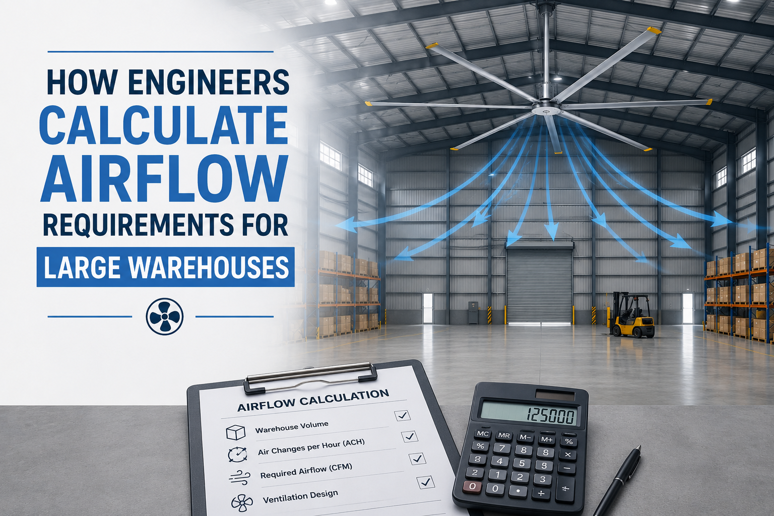 How Engineers Calculate Airflow Requirements for Large Warehouses